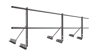 Ограждение кровельное для фальцевой кровли NewLine, H=600 мм, L= 3000 мм RR 32