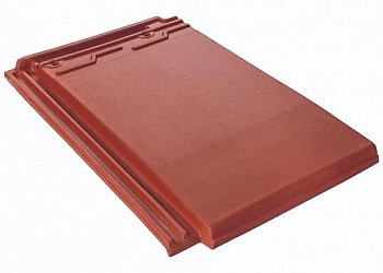Керамическая черепица Rongguan Flat, цвет: коричнево-красный