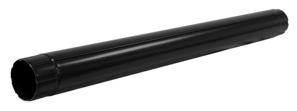 Труба круглая соединительная 1м Grand Line Ø 100 мм PE Matt, RAL 9005