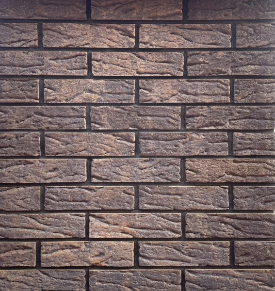 Кирпич облицовочный клинкерный Faber Jar, 0.5НФ пустотелый, цвет: коричневый, Невский, М300, 250х60х65 мм