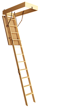 Чердачная лестница Docke Дерево, Standart, 60х120х280 см