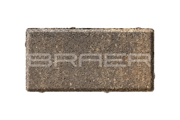 Тротуарная плитка Braer Прямоугольник 40 мм 200х100 мм, цвет: желтый