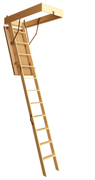 Чердачная лестница Docke Дерево, Standart, 60х120х280 см