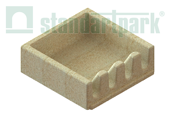 Модуль начальный Standartpark, CompoMax Open Slot, 150х150 мм, песочный, арт: 7291500-Н