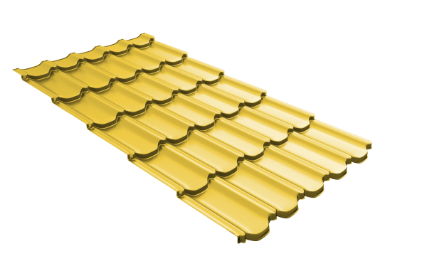 Профиль волновой Grand Line квинта плюс 3D 0.45 мм, PE, RAL 1018