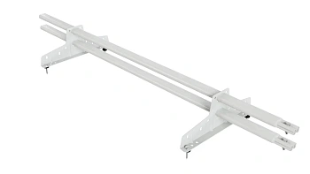 Снегозадержатель универсальный Borge L=1500 мм, 2 опоры, 2 трубы, овал 25х45 RAL 9003