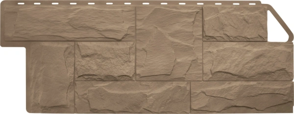 Фасадные панели Альта Профиль, Гранит ЭКО, 1130 х 480 мм цвет: бежевый