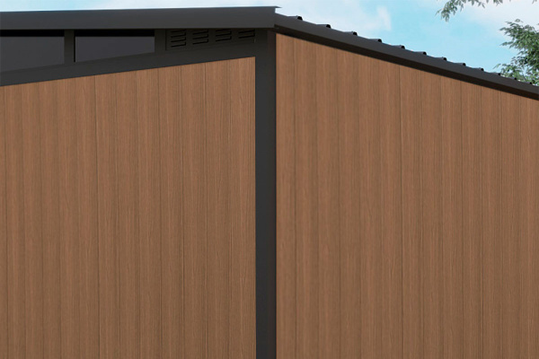 Хозблок из ДПК Defender 9х7, 5.59 м²