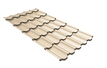 Профиль волновой Grand Line квинта плюс 3D 0.45 мм, Drap TX, RAL 1015