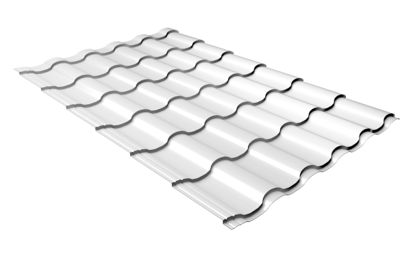 Профиль волновой Grand Line кредо 0.45 мм, Drap, RAL 9003