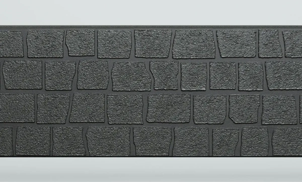 Панель FCS Simple под Камень, 15 мм, 360х1480 мм цвет: AA2117 черный