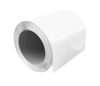 Штрипс GL 625 мм 0.4 мм, PE, RAL 9003