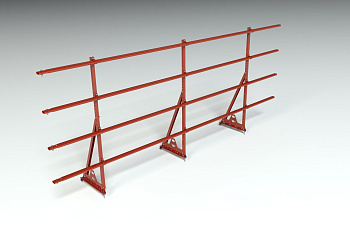 Ограждение кровельное, универсальное Roofsystems Prestige Next, H=1200 мм RAL 3009, L=3000 мм
