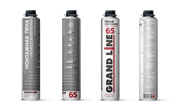Пена монтажная Grand Line 65 всесезонная, 900 мл