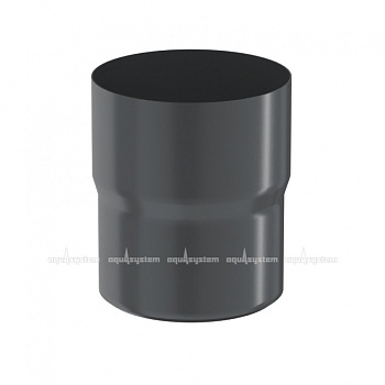 Соединитель трубы Aquasystem Премиум Ø 100 мм, PU Matt, RAL 7024