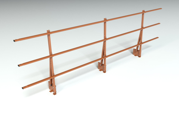 Ограждение кровельное на парапет Roofsystems Elite, H=900 мм RAL 8004, L=3000 мм
