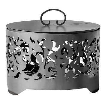 Костровая чаша с плоским дном, Ø500, Н =490 мм, "Узор"