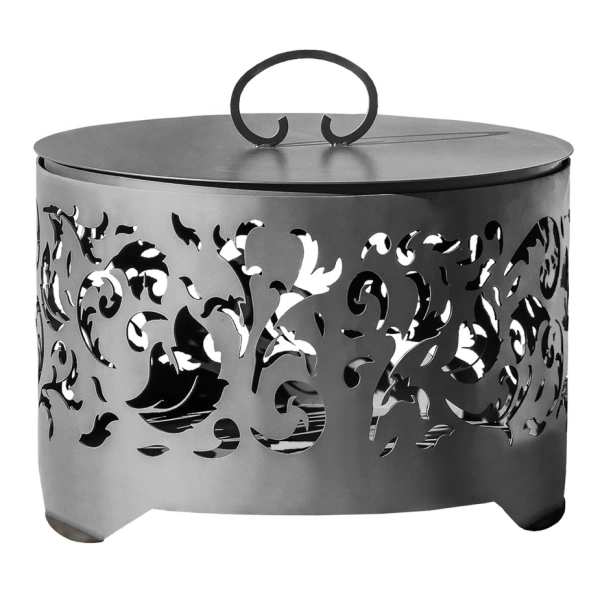 Костровая чаша с плоским дном, Ø500, Н =490 мм, "Узор"