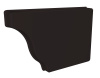 Заглушка правая Vortex Lite Matt, Ø 130 мм, RAL 9005