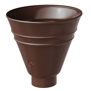 Воронка желоба Aquasystem Премиум Ø125/90 мм, PU, RAL 8017