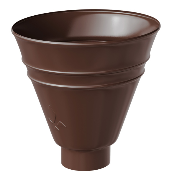 Воронка желоба Aquasystem Премиум Ø125/90 мм, PU, RAL 8017