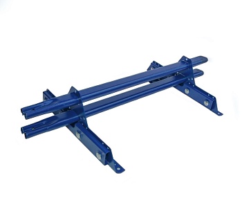 Снегозадержатель для фальцевой кровли Roofsystems Prestige Next фальц, 2 опоры, 2 трубы, овал 45х25, L=1500 мм, RAL 5005