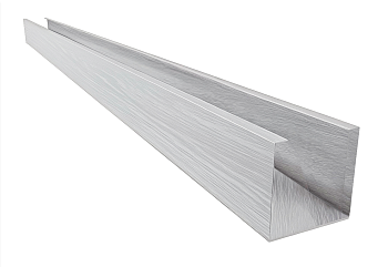 Кубообразная рейка алюминиевая, 40х40 мм 0.3 мм, Al, белое дерево