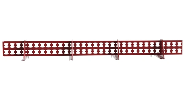 Снегозадержатель решетчатый для натуральной черепицы Borge L=2500 мм, 4 опоры, 1 полотно RAL 3011