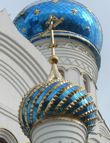 Лист aisi 304 Глянец, 1250х2500 мм, 0.4 мм, оксид-титан, синий