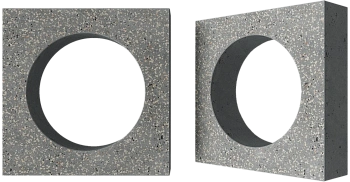 Декоративный бриз-блок Mesterra Cobogo, 250х250 мм 50 мм, 0102, серый LUX