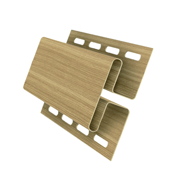 H-профиль пвх, Grand Line, L=3000 мм серия Design Tundra, цвет: клен