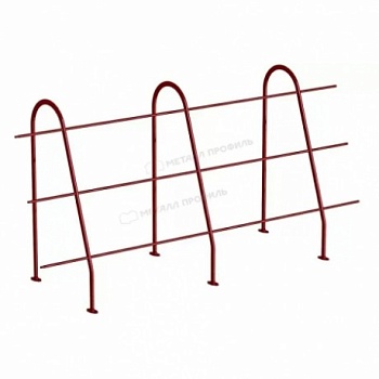 Ограждение кровельное Металл Профиль, H=1200 мм, L=3000 мм RAL 3011