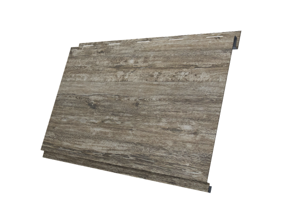 Металлический сайдинг Grand Line, Вертикаль Classic 0.45 мм, Print Elite, Nordic Wood TwinColor