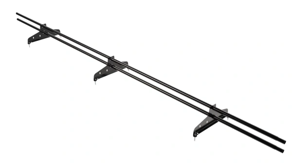 Снегозадержатель универсальный NewLine L=3000 мм, 3 опоры, 2 трубы, круг Ø25 мм, RAL 9005