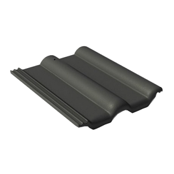 Рядовая черепица Braas Франкфурт 420х330 мм цвет: черный