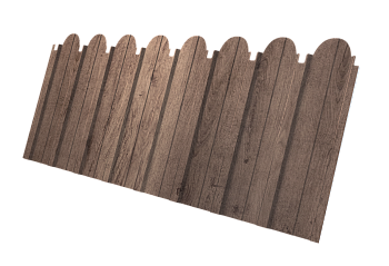 Профилированный лист GL C10 A фигурный, 0.45 мм, Print Premium, Almond Wood Fresh Профилированный лист GL C10 A фигурный, 0.45 мм, Print Premium, Almond Wood Fresh