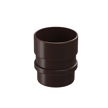 Муфта трубы соединительная, Docke Lux, Ø100 мм, цвет: шоколад