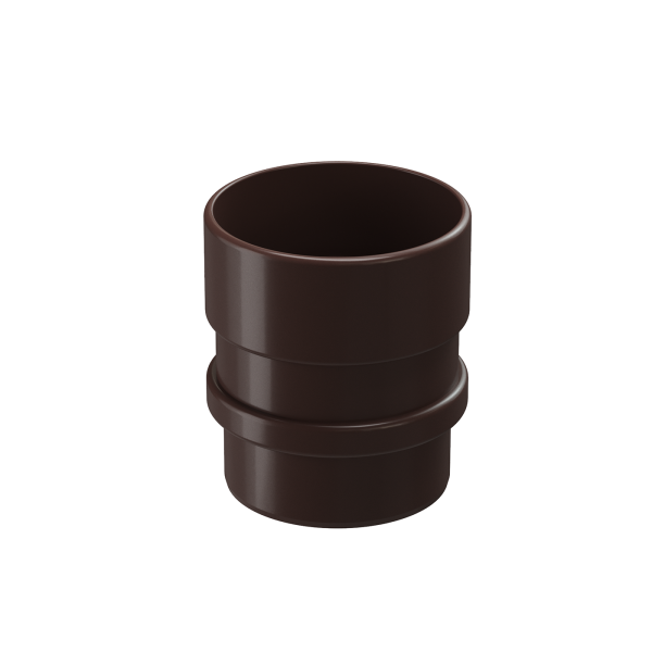 Муфта трубы соединительная, Docke Lux, Ø100 мм, цвет: шоколад