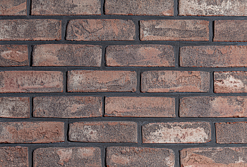 Кирпич ручной формовки Faber Jar Петровский штандарт полнотелый, цвет: черно-красный, под старину, М125, 215x102x65 мм
