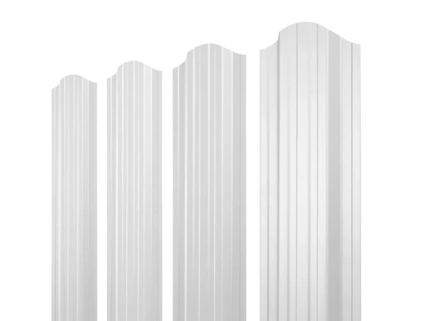 ММТ Штакетник П-образный, фигурный, 110 мм 0.42 мм, PE-double, RAL 9003