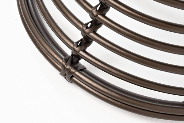 Столик кофейный из искусственного ротанга, Парма, цвет: бронзовый