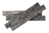 Кварцит, 3D панель из камня, 600х150 мм, Rockface Monsoon Black