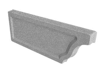 Заглушка желоба левая Vortex Project Ø210\145 мм, Zn