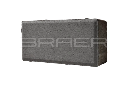 Тротуарная плитка Braer Прямоугольник 60 мм 200х100 мм, цвет: серый