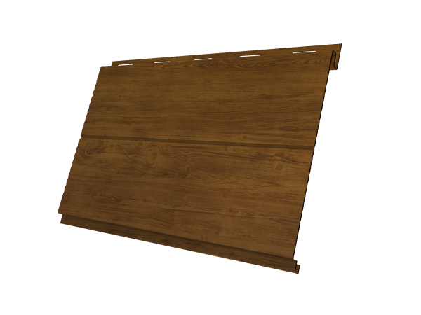 Металлический сайдинг Grand Line, Вертикаль Line 0.45 мм, Print Elite, Golden Wood TwinColor