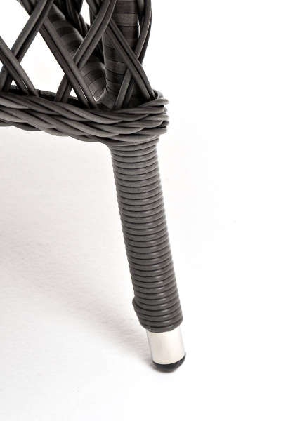 Стол плетеный круглый Эспрессо, Ø 150 см, высота 75 см цвет: графит