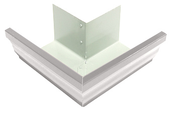 Угол желоба внешний 90° Vortex, Ø 126 мм, RAL 9003