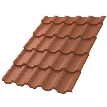 Металлочерепица МП, Трамонтана XL 0.5 мм, VikingMP E, RAL 8004