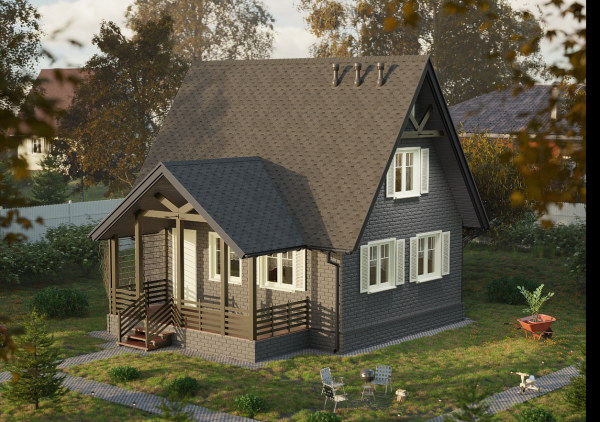 Битумная черепица, Docke, Eurasia, Шестигранник цвет: серый, 3 м² / уп.