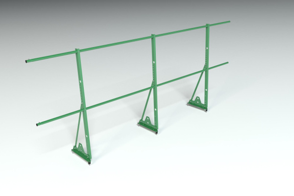 Ограждение кровельное, универсальное Roofsystems Econom Smart, H=1200 мм RAL 6002, L=3000 мм